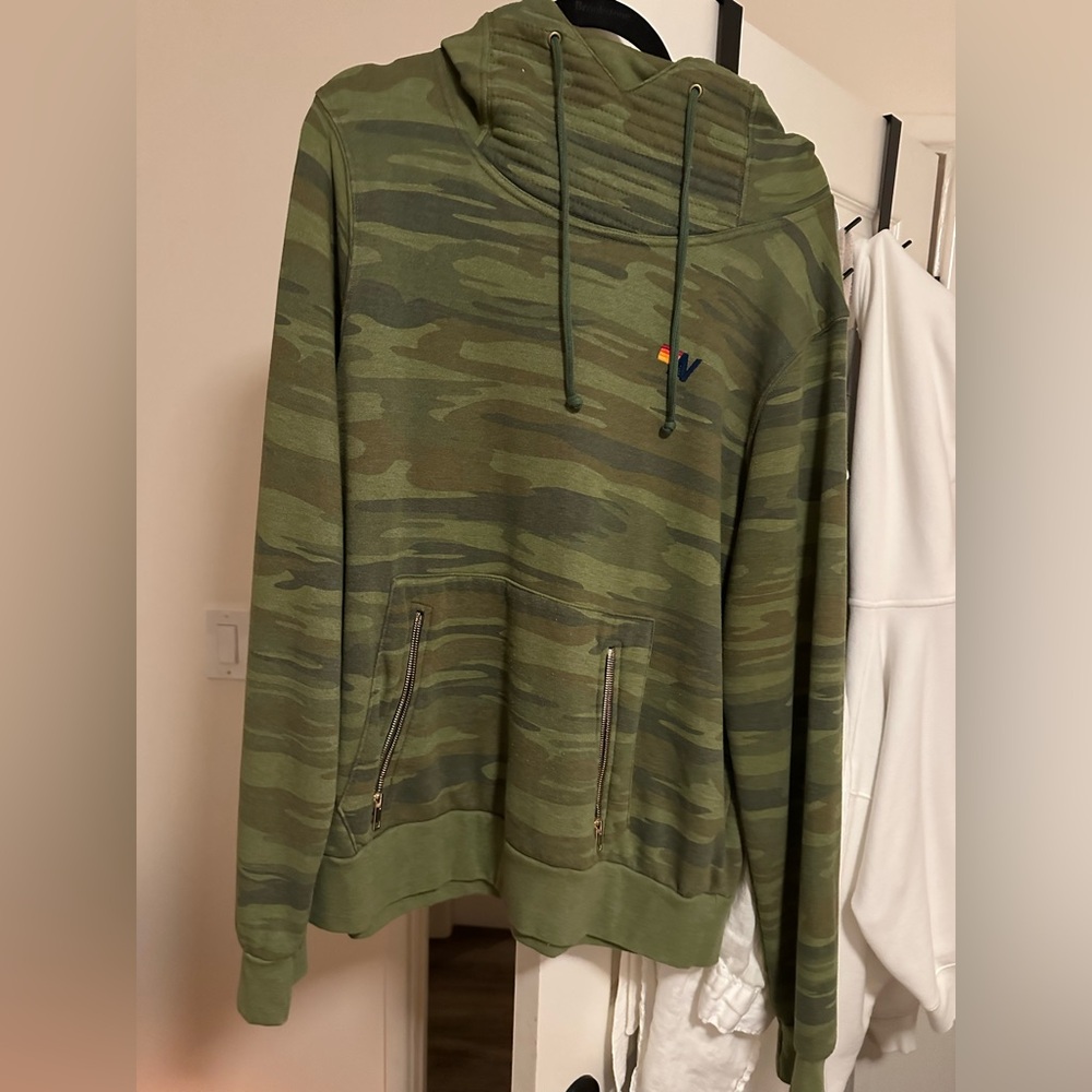 Aviator Nation NINJA PULLOVER HOODIE camo green - Picture 3 of 4